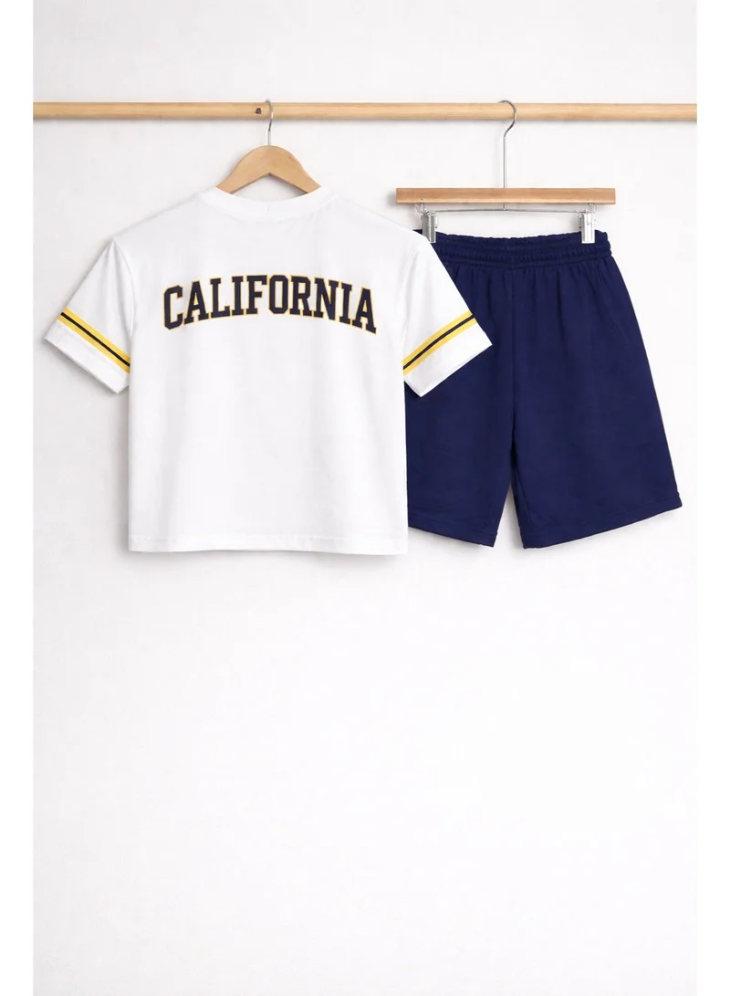 Victor And Jane  Boys California 56 Jersey T-Shirt & Navy Shorts Set for Men | Best Price UAE